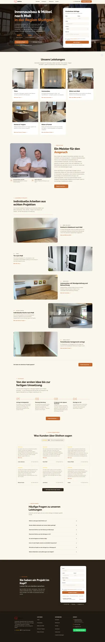 Website Disthon Dienstleistungen