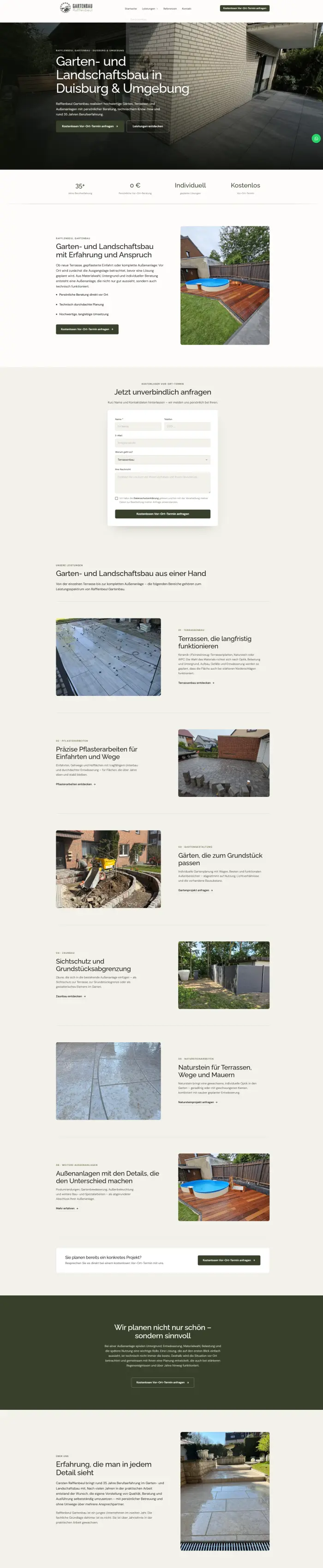 Website Gartenbau Rafflenbeul